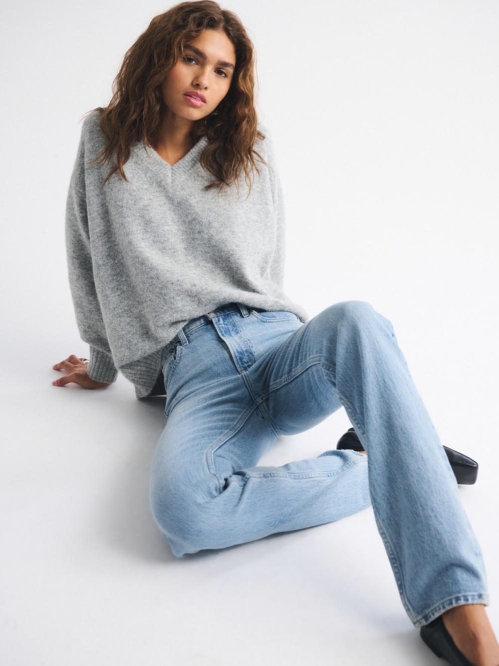 Abercrombie & Fitch Ultra High Rise 90s Straight Jean
